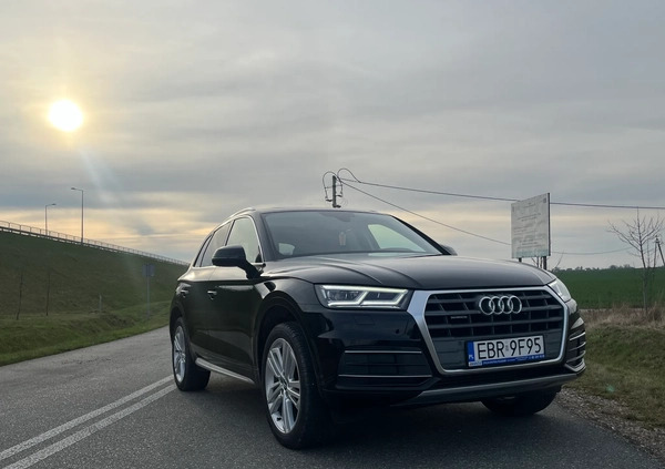 Audi Q5 cena 123900 przebieg: 100738, rok produkcji 2018 z Brzeziny małe 667